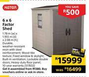 Builders Warehouse Keter 6 x 6 factor shed offer