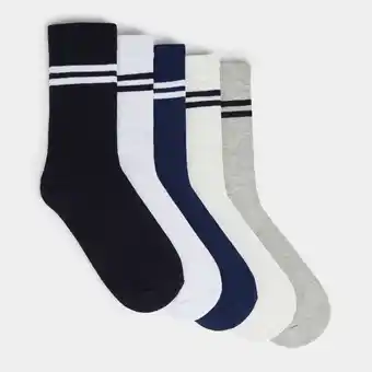 Markham Mkm multicolour 5pk stripe socks offer