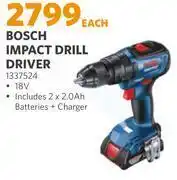 BUCO Bosch impact drill driver 1337524-each offer