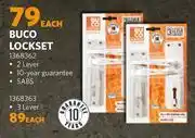 Buco 2 lever lockset 1368362-each
