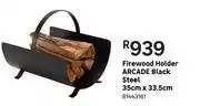 Leroy Merlin Arcade black steel firewood holder 35cm x 33.5cm 81443161 offer