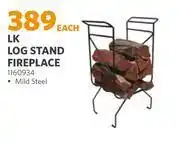 Lk log stand fireplace (1160934)-each