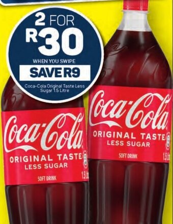 Pick n Pay Coca-Cola Original Taste Less Sugar 1.5 Litre offer