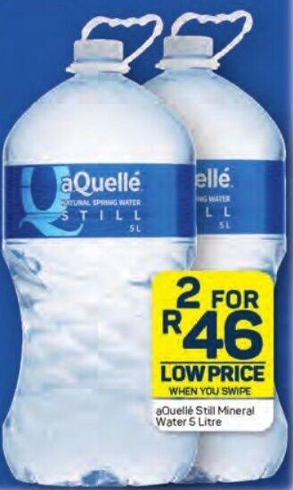 Pick n Pay aQuellé Still Mineral Water 5 Litre offer