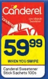 Pick n Pay Canderel Sweetener Stick Sachets 100s offer