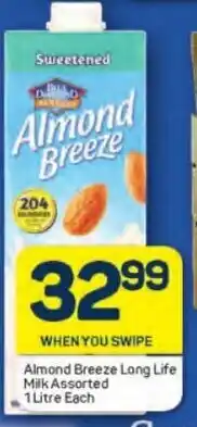 Pick n Pay Almond Breeze Long Life Milk Assorted 1 Litre Each offer