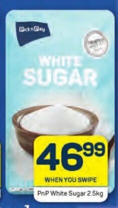 Pick n Pay PnP White Sugar 2.5kg offer
