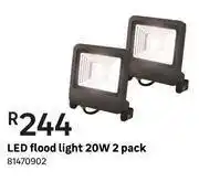 Leroy Merlin Led floodlight 20w 2 pack 81470902 offer