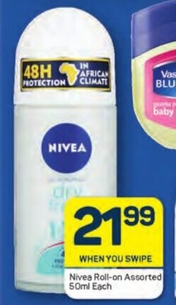Pick n Pay Nivea Roll-on Assorted 50ml Each offer
