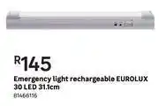 Leroy Merlin Eurolux 30 led 31.1cm rechargeable emergency light offer