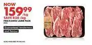 Woolworths Free range lamb pack-per kg offer