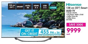 Makro Hisense 138 cm (55") Smart ULED TV offer