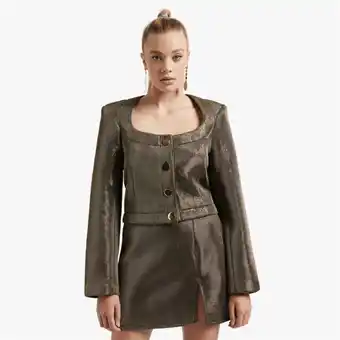 Women's gold co-ord blazer