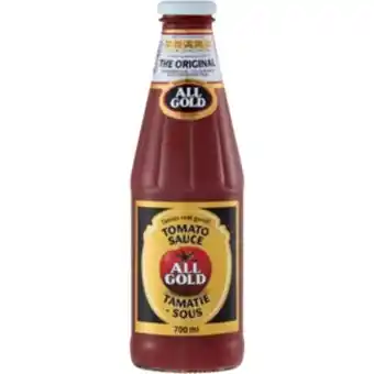 Shoprite All gold tomato sauce bottle 700ml offer