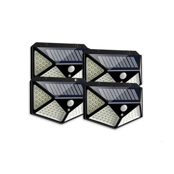 Takealot 4pcs 100 led outdoor solar wall light offer
