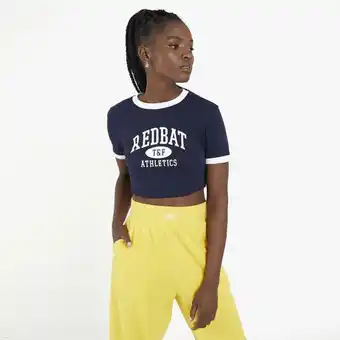Sportscene Redbat athletics  women's navy cropped top offer