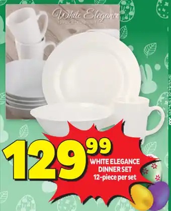 White Elegance Dinner Set