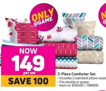 Game 3-Piece Comforter Set offer
