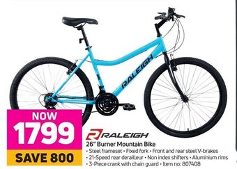 Game RALEIGH 26" Burner Mountain Bike offer