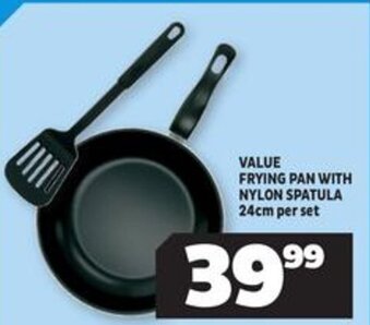 Usave Value Frying Pan with Nylon Spatula offer