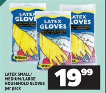 Usave Latex Small/Medium/Large Household Gloves offer