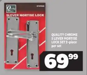 Usave Quality Chrome 5 Level Mortise Lock Set offer