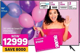 Game 70" UHD 4K Smart TV offer