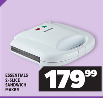 Usave Essentials 2-Slice Sandwich Maker offer