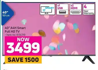 Game 40" A4H Smart Full HD TV offer