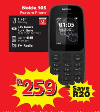 Usave Nokia 105 offer