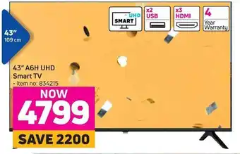 Game 43" A6H UHD Smart TV offer