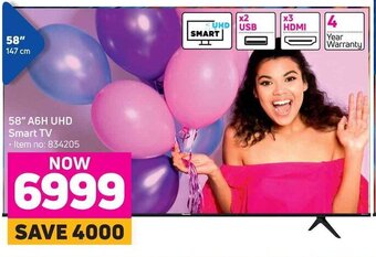 Game 58" A6H UHD Smart TV offer