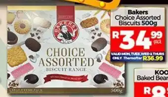 Take 'n Pay Bakers Choice Assorted Biscuits 500g offer