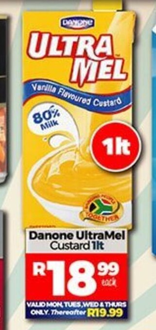 Take 'n Pay Danone Ultramel Custard 1lt offer