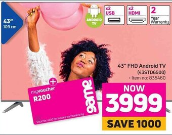 Game Skyworth 43" FHD Android TV offer