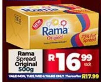 Take 'n Pay Rama Spread Original 500g offer