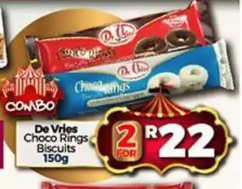 Take 'n Pay De Vries Choco Rings Biscuits 150g offer