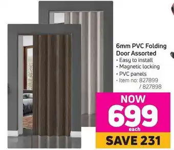 Game 6mm PVC Folding Door Assorted offer