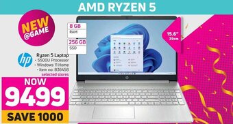 Game hp Ryzen 5 Laptop offer