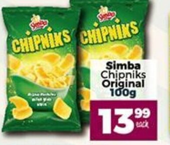 Take 'n Pay Simba Chipniks Original 100g offer