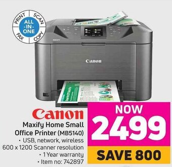 Game Canon Maxify Home Small Office Printer (MB5140) offer