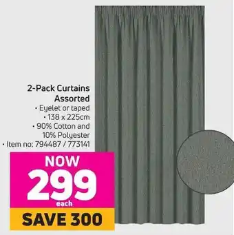 Game 2-Pack Curtains Assorted offer
