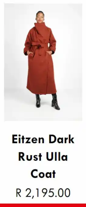 Eitzen dark rust ulla coat