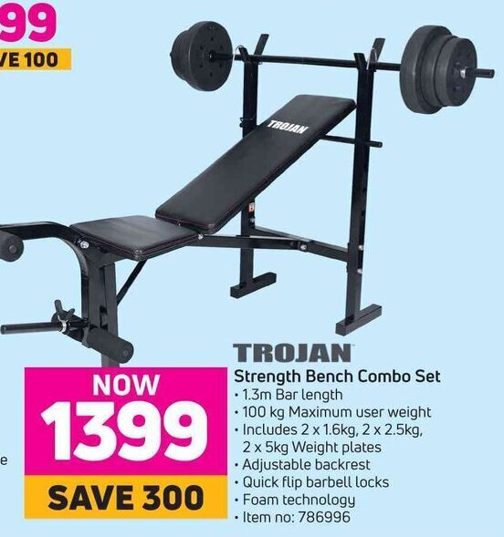 TROJAN Strength Bench Combo Set offer at Game