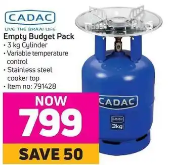 Game CADAC Empty Budget Pack offer