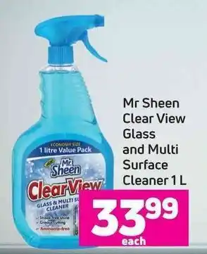 Game Mr Sheen Clear View Glass and Multi Surface Cleaner 1 L offer