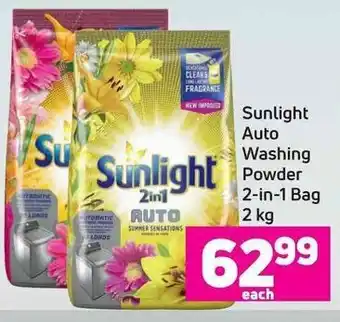 Game Sunlight Auto Washing Powder 2-in-1 Bag 2 kg offer
