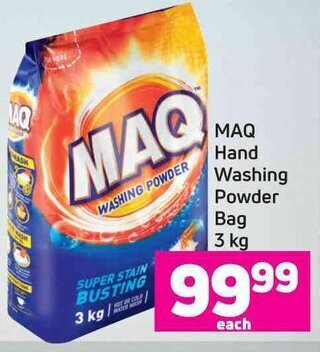 Game MAQ Hand Washing Powder Bag 3 kg offer