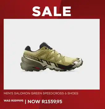 Totalsports Men's salomon green speedcross 6 shoes offer