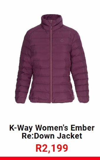 Cape Union Mart K-way women's ember re: down jacket offer